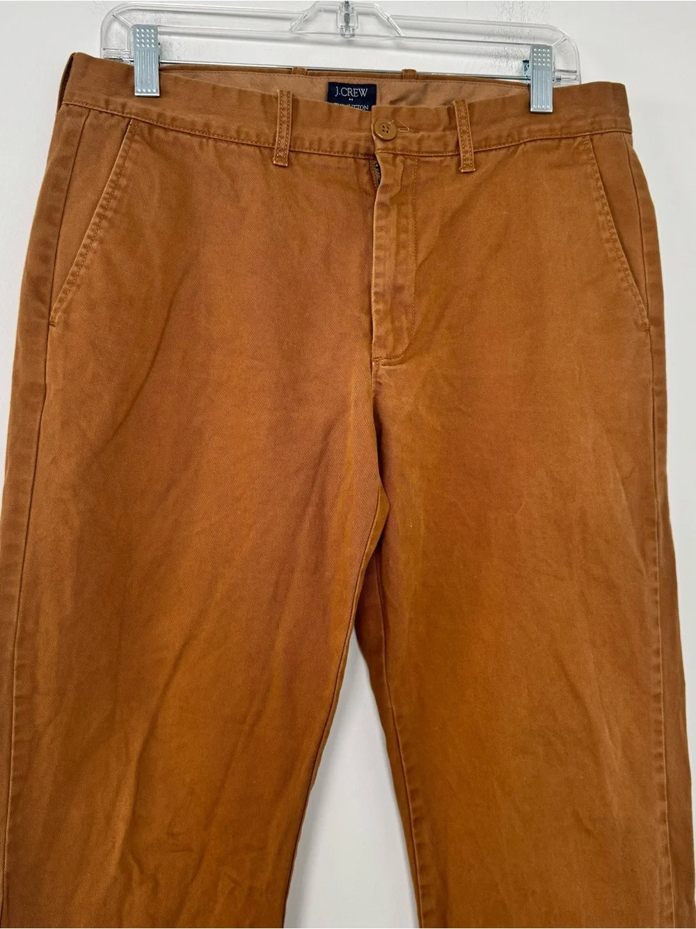 J Crew The Sutton Chino Pants Mens 32x30* (32x29) Brown Straight 100% Cotton